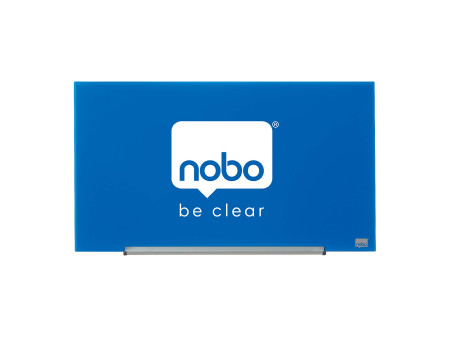 nobo Tableau en verre Impression Pro Widescreen, 31', bleu