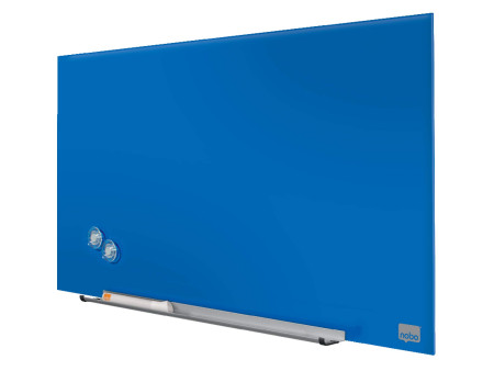 nobo Tableau en verre Impression Pro Widescreen, 31', bleu