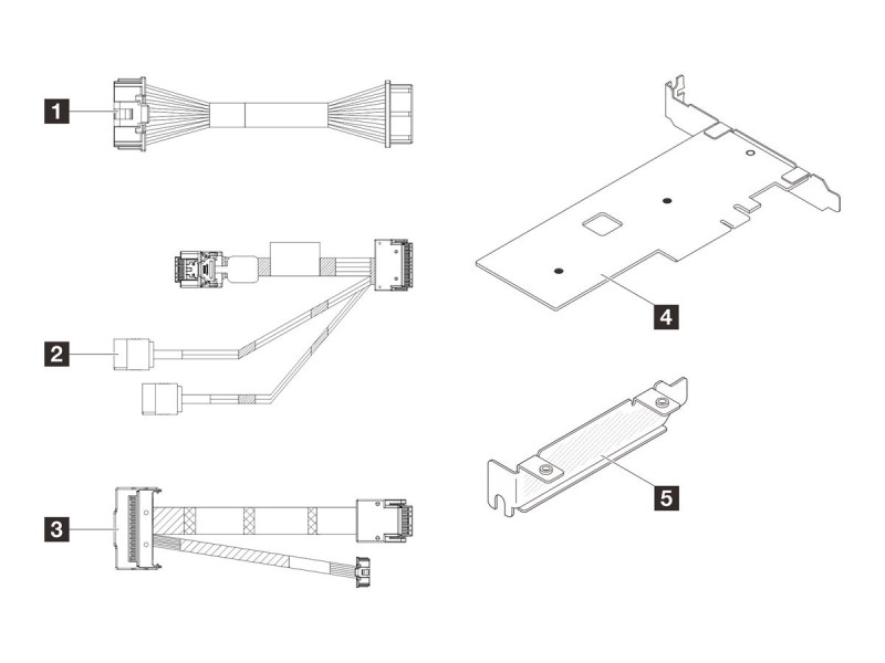 LENOVO ISG ThinkSystem SR250 Cable Kit