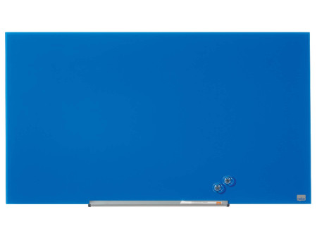 nobo Tableau en verre Impression Pro Widescreen, 45', bleu