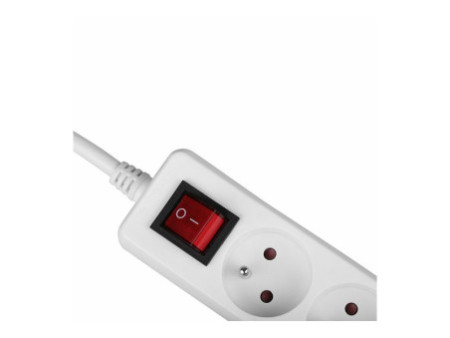 LINDY Mains 6 way gang socket switch FR