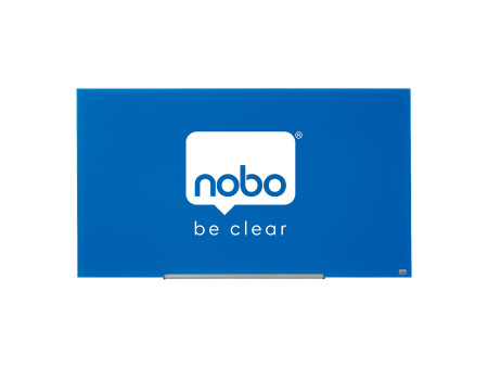 nobo Tableau en verre Impression Pro Widescreen, 57', bleu