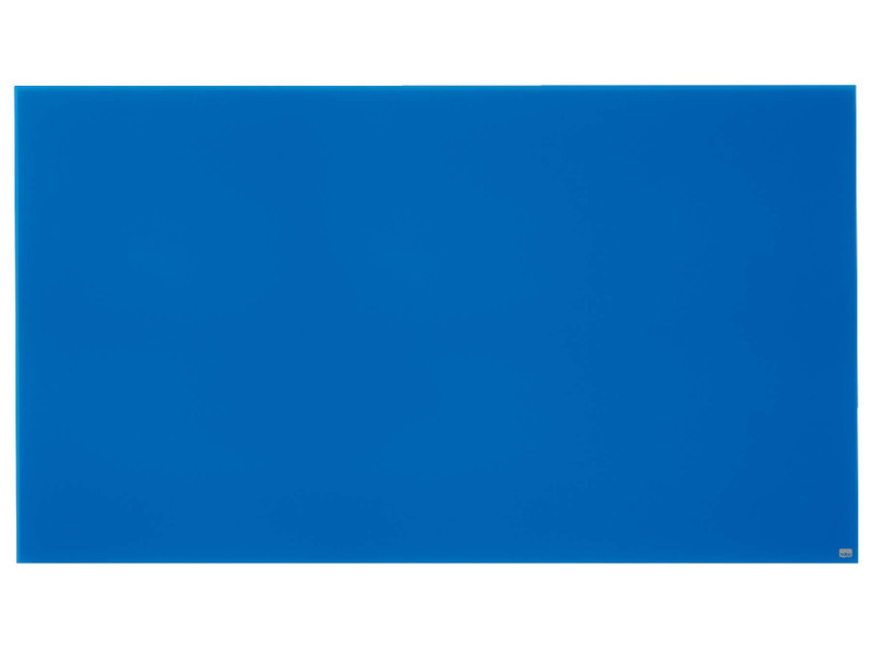 nobo Tableau en verre Impression Pro Widescreen, 85', bleu