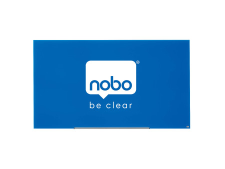 nobo Tableau en verre Impression Pro Widescreen, 85', bleu