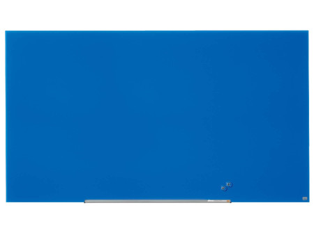 nobo Tableau en verre Impression Pro Widescreen, 85', bleu