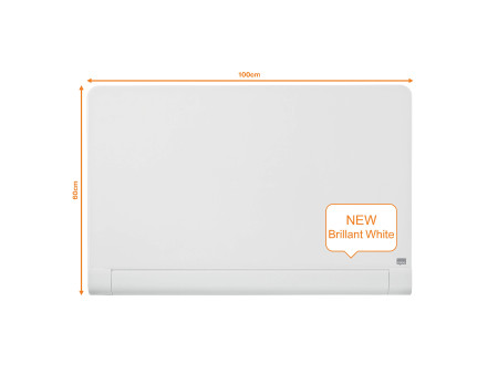 nobo Tableau en verre Impression Pro Widescreen, 45', blanc