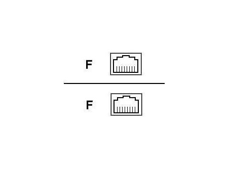 APC C RJ45F/RJ45F WHITE IN LINE COUPLER