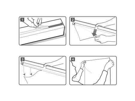 nobo Rouleau tableau blanc Instant, 600 x 800 mm, uni, blanc