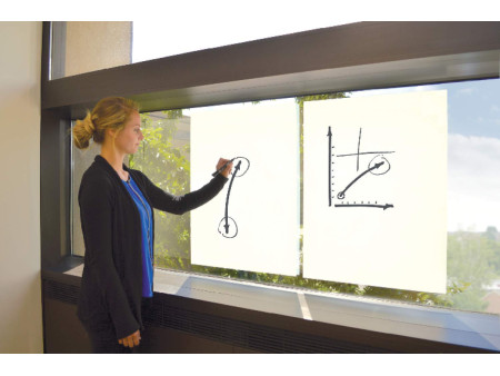 nobo Rouleau tableau blanc Instant, 600 x 800 mm,transparent