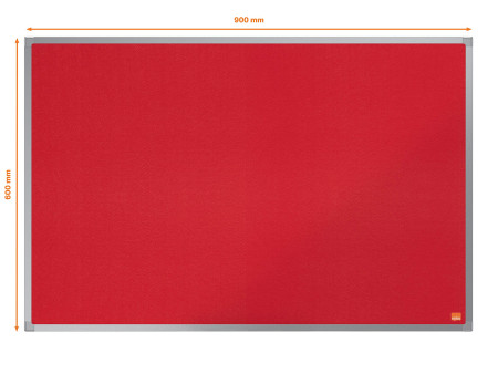 nobo Tableau d'affichage Essence, (L)900 x (H)650 mm, rouge