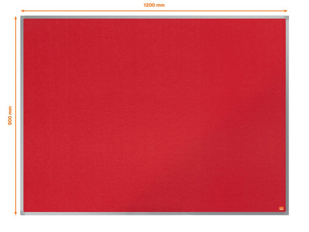 nobo Tableau d'affichage Essence, (L)1200 x (H)900 mm, rouge