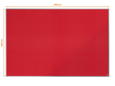 nobo Tableau d'affichage Essence, (L)1800 x (H)1200 mm,rouge