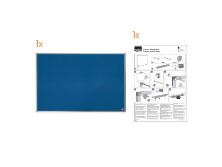 nobo Tableau d'affichage Essence, (L)1200 x (H)900 mm, bleu
