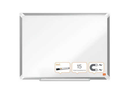 nobo Tableau blanc mural Premium Plus acier, (L)600 x