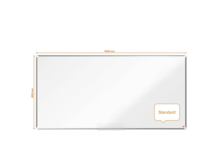 nobo Tableau blanc mural Premium Plus acier, (L)1.800 x