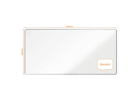 nobo Tableau blanc mural Premium Plus acier, (L)2.400 x