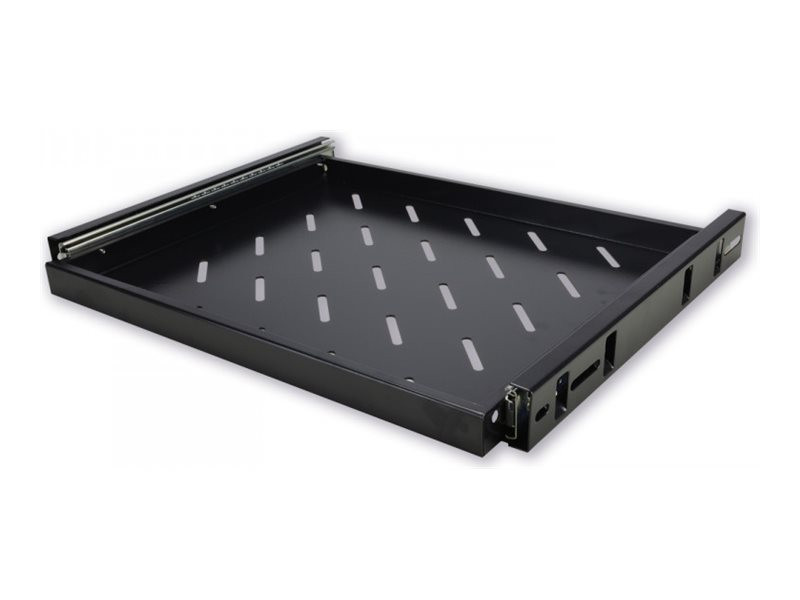MCL 19p 1U black sliding tray for rac
