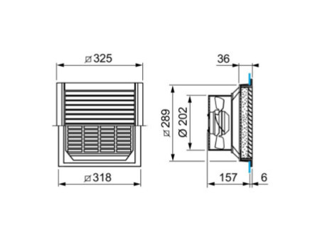 APC FILTERFAN 850M3/H 230V IP54