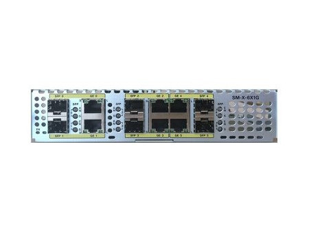CISCO SM-X module with 6-port dual-mod