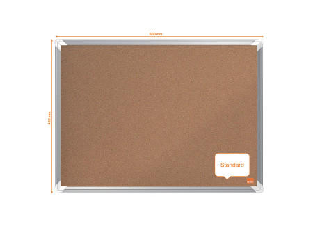 nobo Tableau d'affichage Premium Plus, (L)600 x (H)450 mm