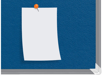 nobo Tableau d'affichage en feutre Premium Plus, bleu