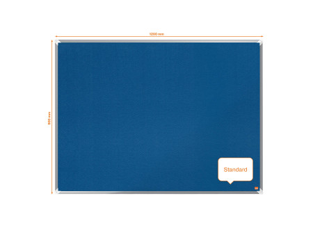 nobo Tableau d'affichage en feutre Premium Plus, bleu