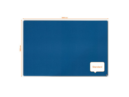 nobo Tableau d'affichage en feutre Premium Plus, bleu
