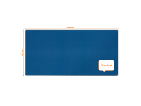nobo Tableau d'affichage en feutre Premium Plus, bleu