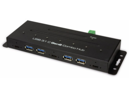 LogiLink Hub combo industriel USB 3.2 (Gen2), 7 ports, noir