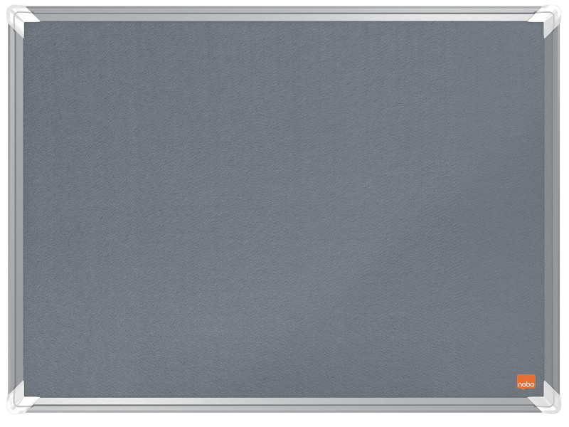 nobo Tableau d'affichage en feutre Premium Plus, gris