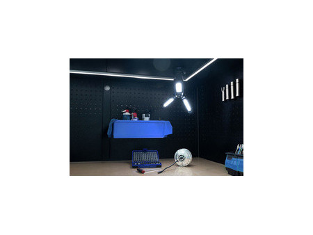 ANSMANN Projecteur LED rechargeable Triohead 7000R, trépied