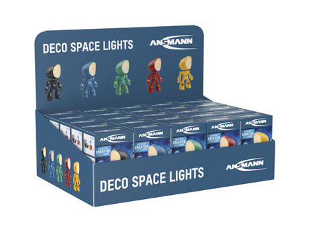 ANSMANN Lampe LED DECO SPACE LIGHT, présentoir de 25