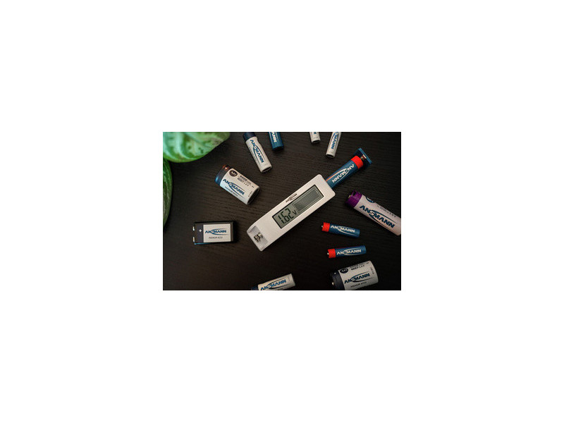 ANSMANN Testeur de piles Comfort Check, écran LCD