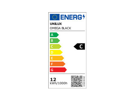 UNiLUX Lampe de bureau à LED OMEGA, sur pied, noir