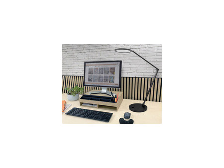 UNiLUX Lampe de bureau à LED OMEGA, sur pied, blanc