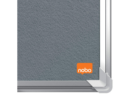 nobo Tableau d'affichage en feutre Premium Plus, gris