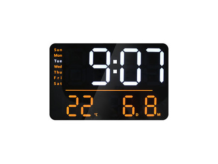 UNiLUX Horloge digitale multifonction à LED NUMI, noir