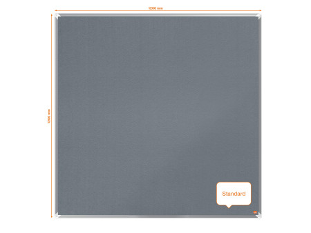 nobo Tableau d'affichage en feutre Premium Plus, gris