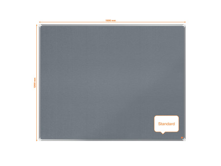 nobo Tableau d'affichage en feutre Premium Plus, gris