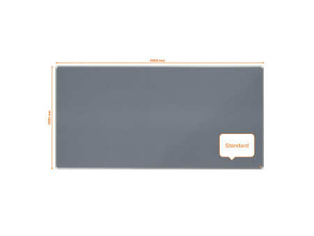 nobo Tableau d'affichage en feutre Premium Plus, gris