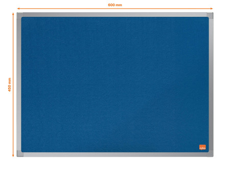 nobo Tableau d'affichage Essence, (L)600 x (H)450 mm, bleu