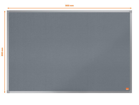 nobo Tableau d'affichage Essence, (L)900 x (H)650 mm, gris