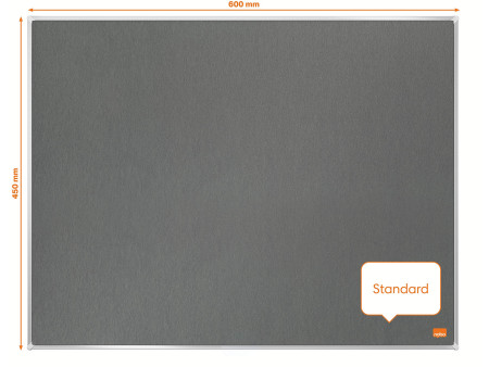 nobo Tableau d'affichage en feutre Impression Pro, gris