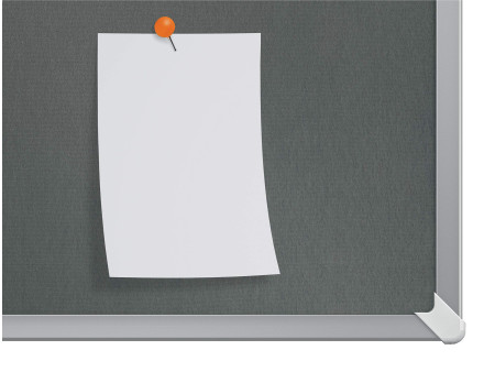 nobo Tableau d'affichage en feutre Impression Pro, gris