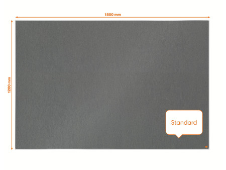 nobo Tableau d'affichage en feutre Impression Pro, gris