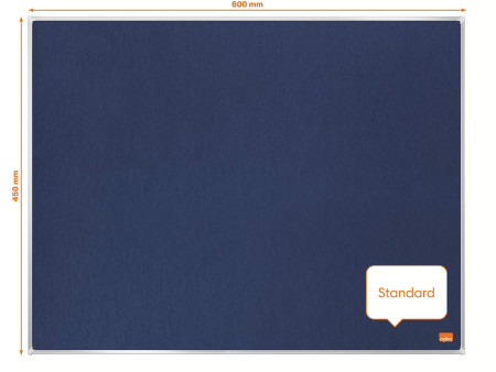 nobo Tableau d'affichage en feutre Impression Pro, bleu