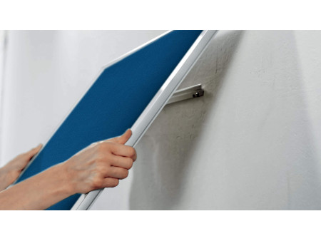 nobo Tableau d'affichage en feutre Impression Pro, bleu