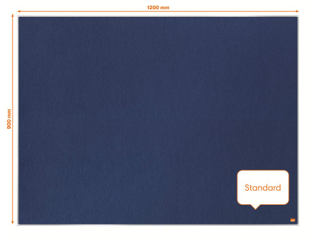 nobo Tableau d'affichage en feutre Impression Pro, bleu