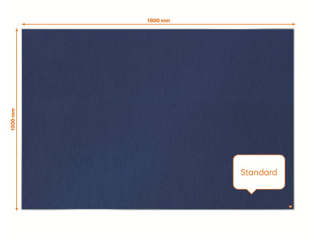 nobo Tableau d'affichage en feutre Impression Pro, bleu