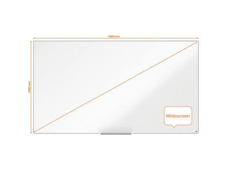 nobo Tableau blanc Impression Pro Emaille Widescreen, 85'